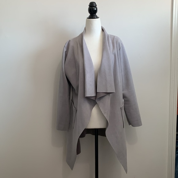 Made in Italy Waterfall style light Jacket in light purple/gery - Picture 2 of 4